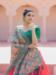 Picture of Fine Silk Dark Sea Green Lehenga Choli