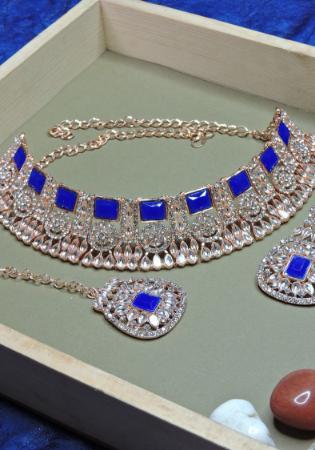 Picture of Appealing Dark Blue Necklace Set