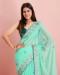 Picture of Charming Georgette & Silk Sky Blue Saree