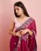 Picture of Pretty Georgette & Silk Maroon Saree