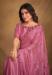 Picture of Lovely Georgette & Net & Satin Hot Pink Saree