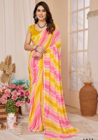 Picture of Excellent Chiffon & Satin Sandy Brown Saree