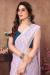 Picture of Nice Chiffon & Satin Lavender Saree