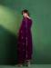 Picture of Shapely Georgette Purple Readymade Salwar Kameez