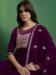 Picture of Shapely Georgette Purple Readymade Salwar Kameez