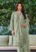 Picture of Georgette Dark Sea Green Straight Cut Salwar Kameez