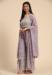 Picture of Shapely Georgette Dark Grey Readymade Salwar Kameez