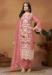 Picture of Alluring Organza Pink Straight Cut Salwar Kameez