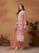 Picture of Alluring Organza Pink Straight Cut Salwar Kameez