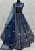 Picture of Statuesque Net Dark Slate Blue Lehenga Choli