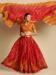 Picture of Lovely Cotton & Silk Fire Brick Lehenga Choli