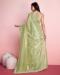 Picture of Amazing Net Dark Khaki Saree