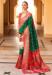 Picture of Comely Silk Dark Green Saree