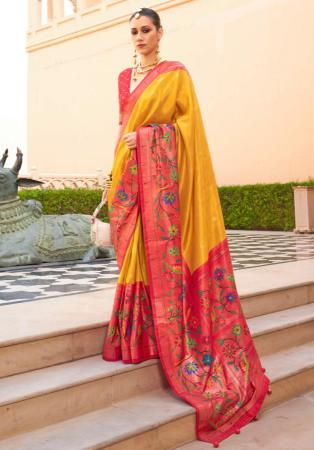 Picture of Sublime Silk Orange Saree