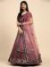 Picture of Wonderful Net Maroon Lehenga Choli