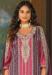 Picture of Chiffon Medium Orchid Straight Cut Salwar Kameez