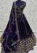 Picture of Superb Georgette Navy Blue Lehenga Choli