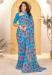 Picture of Excellent Chiffon Light Steel Blue Saree