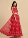 Picture of Charming Net & Silk Salmon Lehenga Cholis