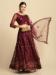 Picture of Delightful Net & Silk Purple Lehenga Cholis