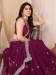 Picture of Pleasing Chiffon Purple Saree