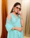 Picture of Pleasing Organza Pale Turquoise Saree