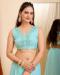 Picture of Pleasing Organza Pale Turquoise Saree