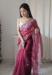 Picture of Pleasing Organza Brown Saree