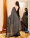 Picture of Well Formed Georgette Black Saree