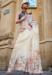 Picture of Classy Crepe & Satin Off White Saree