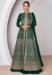 Picture of Georgette Dark Green Straight Cut Salwar Kameez