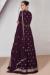 Picture of Delightful Georgette Purple Straight Cut Salwar Kameez