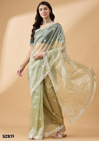 Picture of Ideal Cotton Dark Sea Green Saree