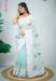 Picture of Fine Organza Cadet Blue Saree