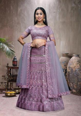 Picture of Appealing Net Fuchsia Lehenga Choli