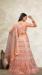 Picture of Fine Net Dark Salmon Lehenga Choli