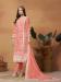 Picture of Organza Burly Wood Straight Cut Salwar Kameez