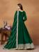 Picture of Exquisite Silk Dark Green Anarkali Salwar Kameez