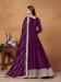 Picture of Appealing Silk Purple Anarkali Salwar Kameez