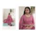 Picture of Chiffon Pale Violet Red Straight Cut Salwar Kameez