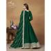 Picture of Beautiful Silk Dark Green Anarkali Salwar Kameez