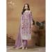 Picture of Charming Organza Beige Straight Cut Salwar Kameez