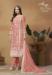 Picture of Organza Dark Salmon Straight Cut Salwar Kameez