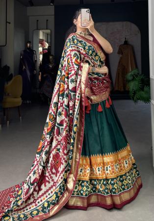 Picture of Fine Silk Sea Green Lehenga Choli