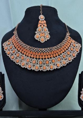 Picture of Appealing Dark Khaki Necklace Set