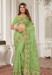 Picture of Marvelous Net & Silk Dark Khaki Saree