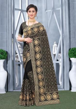 Picture of Nice Silk Black Saree