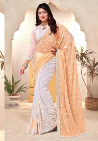 Picture of Beautiful Georgette Thistle Saree