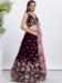 Picture of Beautiful Georgette & Net Saddle Brown Lehenga Choli