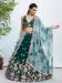 Picture of Comely Georgette & Net Dark Green Lehenga Choli